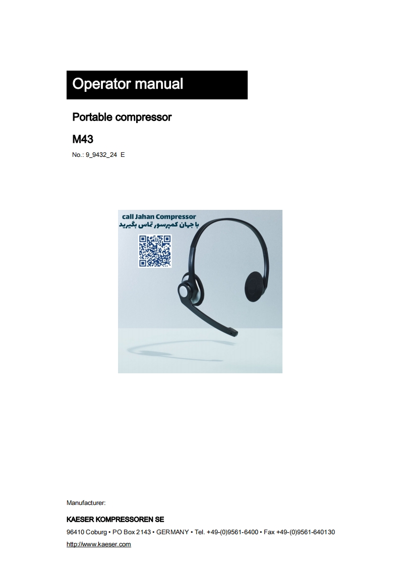 Operator-manual-Portable-compressor-M43操作说明书手册