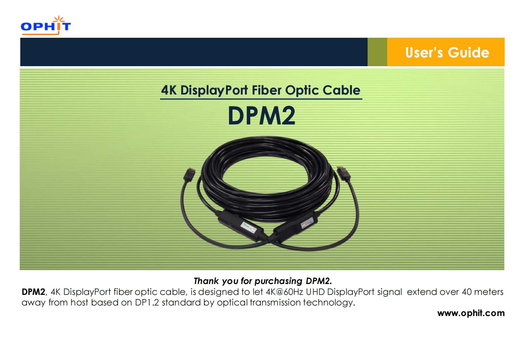 Ophit-DPM2-A0xy-操作说明书手册-Rev.-1.0