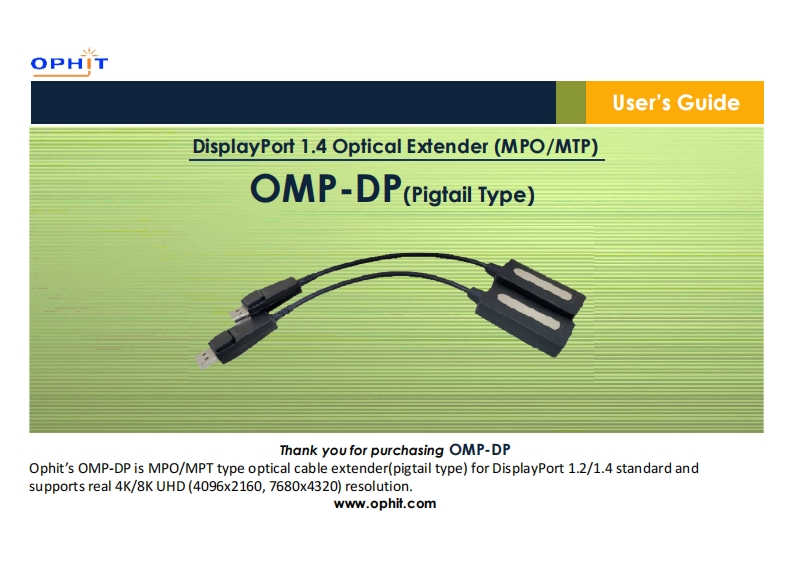 Ophit-OMP-DP-操作说明书手册-rev1.1