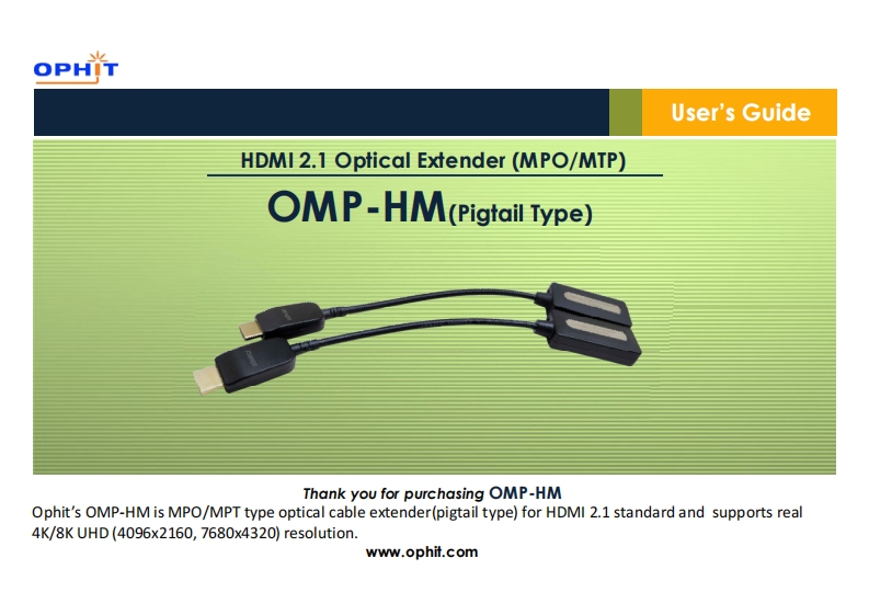 Ophit-OMP-HM-操作说明书手册-v1.1