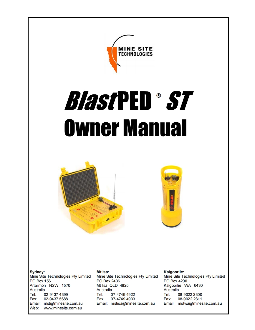 Orica-BlastPED-User-Manual操作说明书手册新质力文库 - 聚焦新质生产力发展的数字化知识库_行业洞察 / 理论成果 / 实践指南免费下载新质力文库