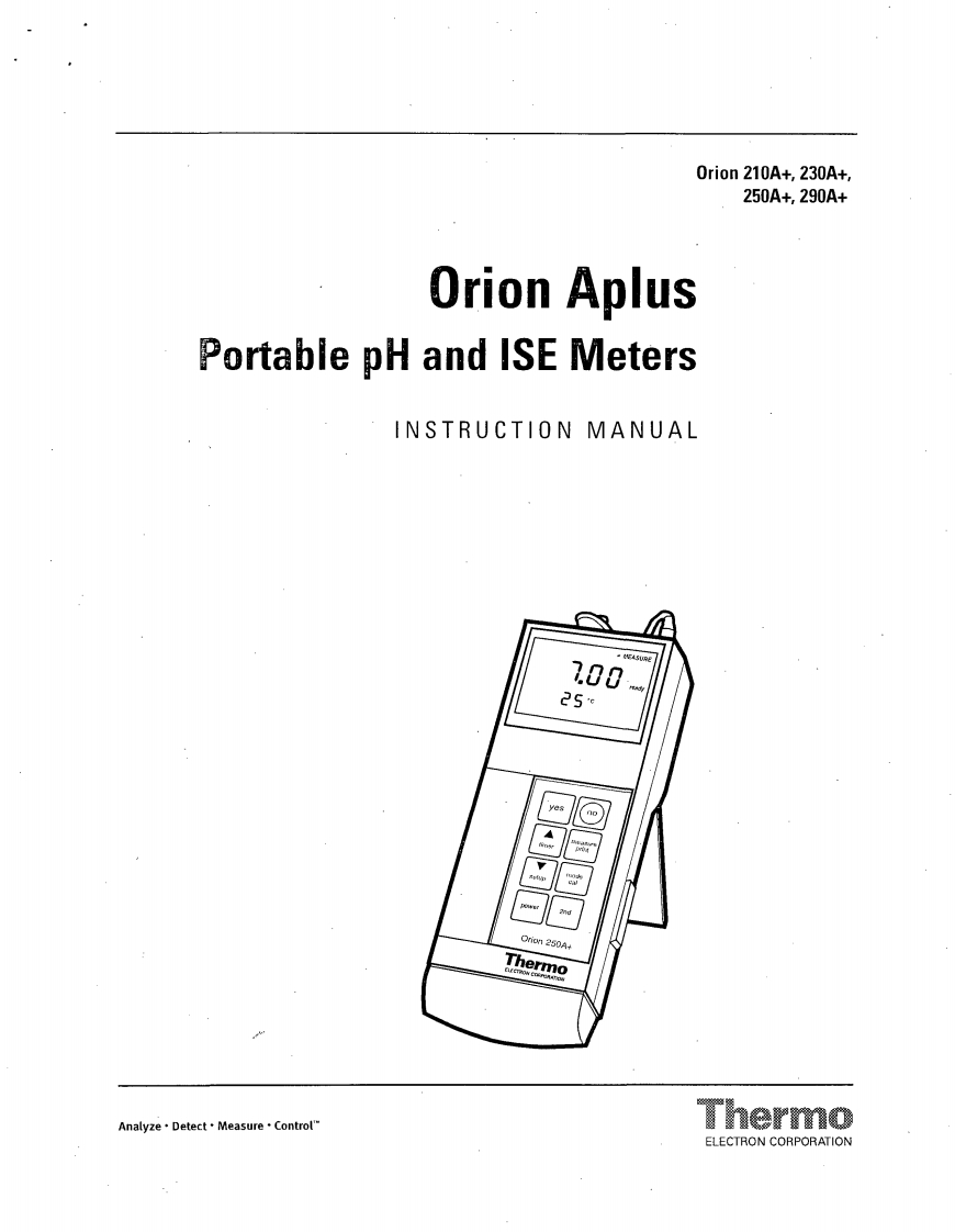 Orion_210A_plus_portable_pH_and_ISE_Meters_操作说明书手册