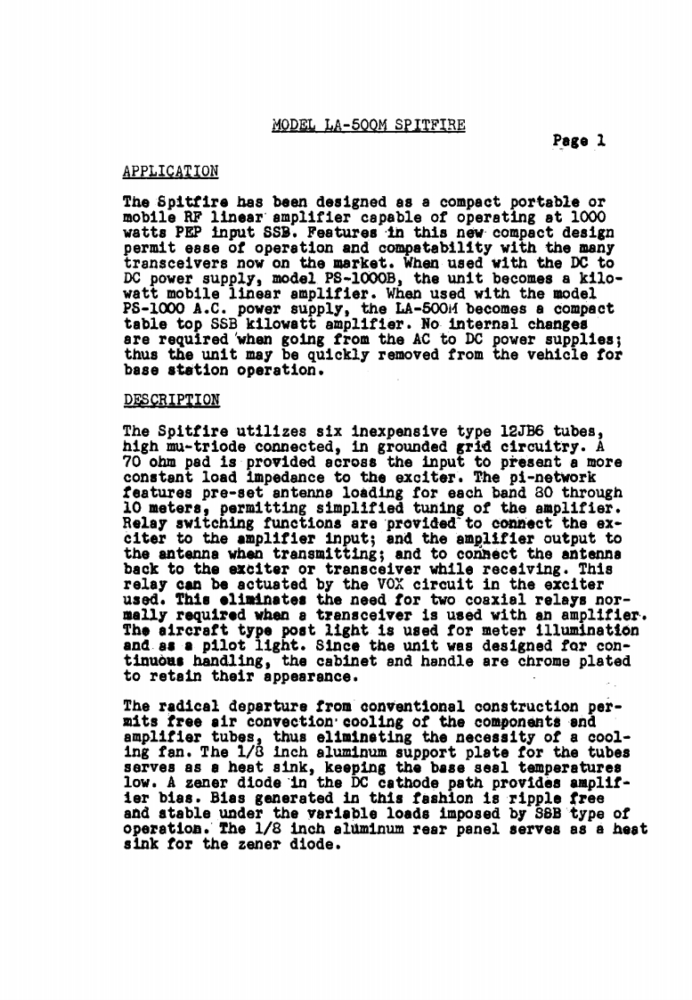 P-H_Electronics_LA-500M_Service-User_Manual操作说明书手册