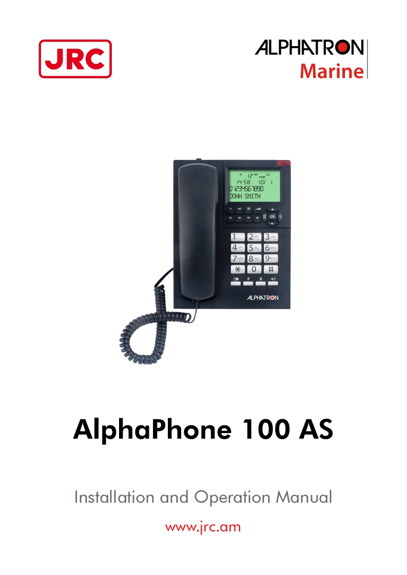 PABX-Alphatron-AlphaPhone-100AS-安装操作说明书手册--5-10-2017