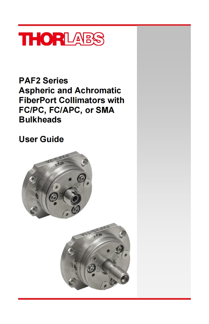 PAF2P-11A-标准安装操作说明书手册