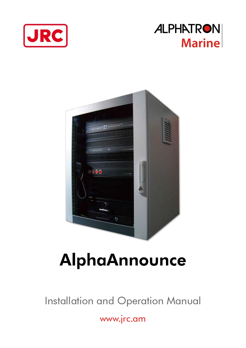 PAGA-Alphatron-AlphaAnnounce-Digital-安装操作说明书手册--9-10-2017