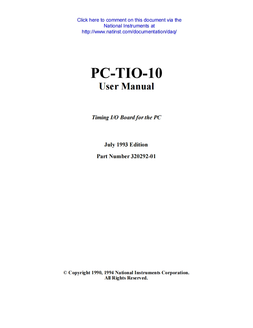 PC-TIO-10User操作说明书手册
