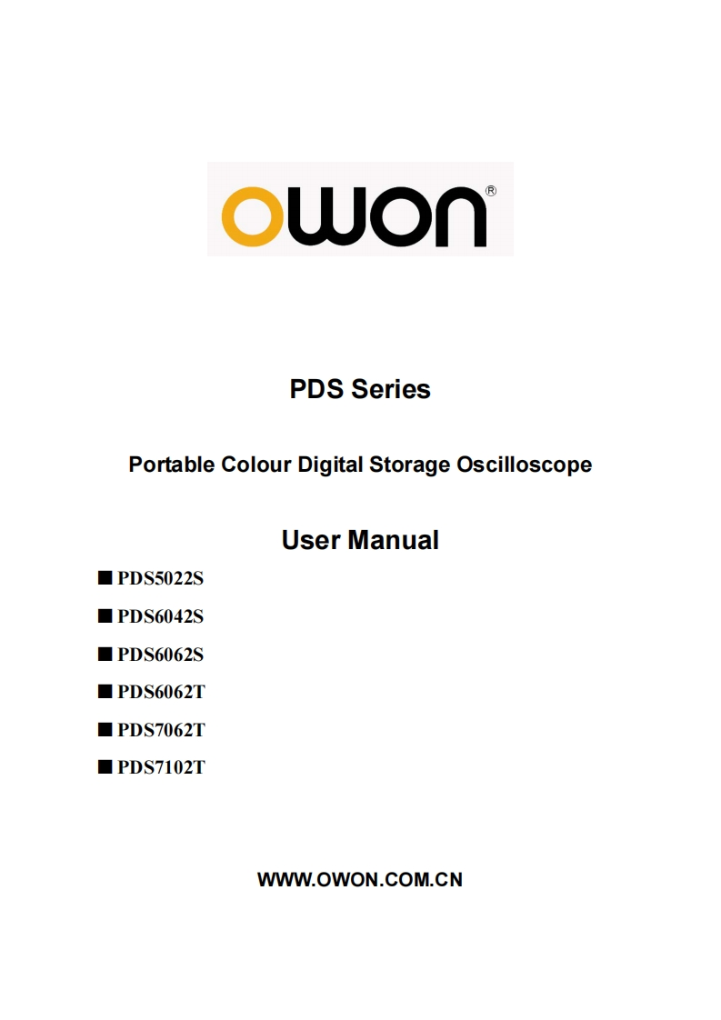 PDS_Series_USER_操作说明书手册
