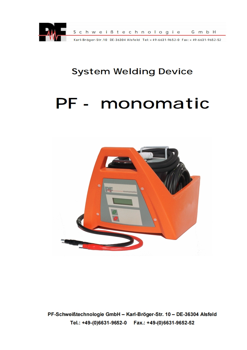 PF-Monomatic-User-Manual操作说明书手册新质力文库 - 聚焦新质生产力发展的数字化知识库_行业洞察 / 理论成果 / 实践指南免费下载新质力文库
