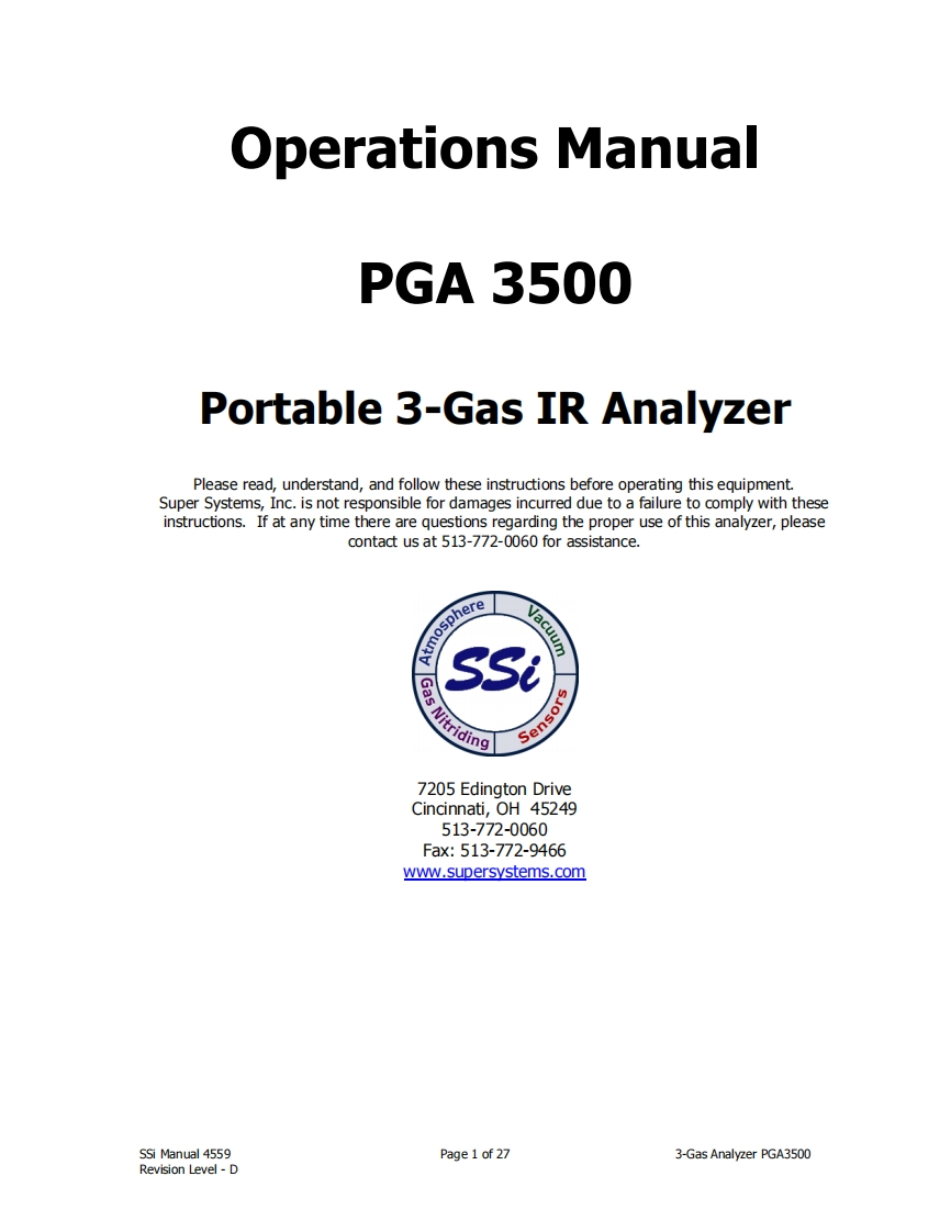 PGA3500_操作说明书手册