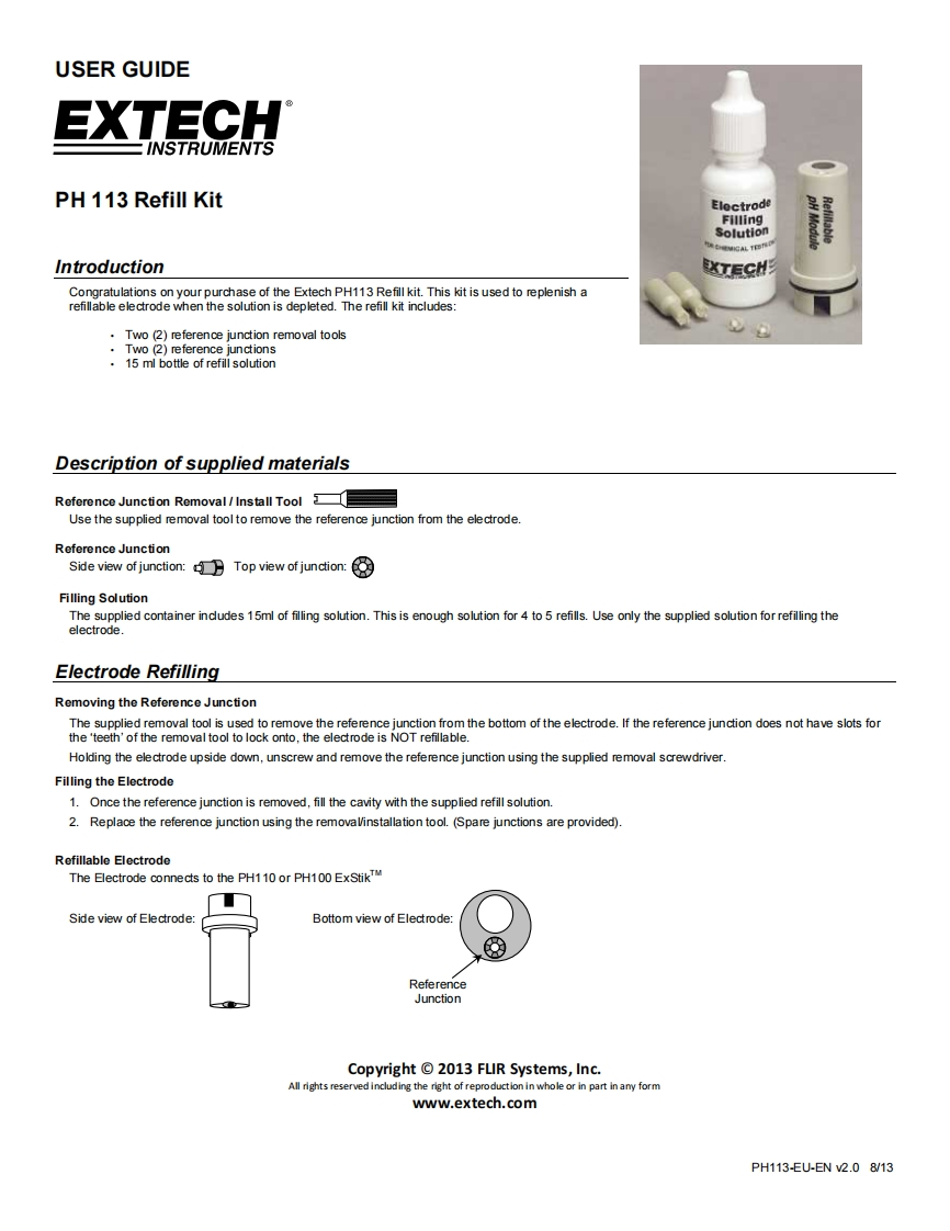 PH113_安装调试说明书手册