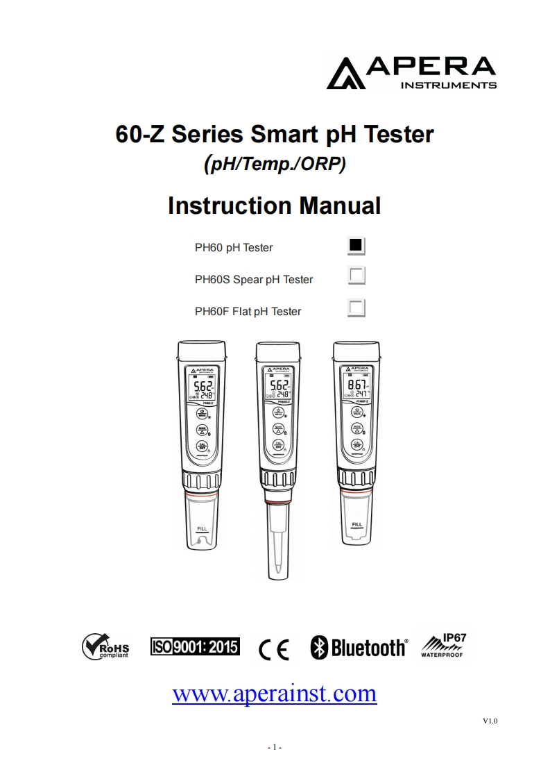 PH60-Z_调试手册说明书指南_v1.0