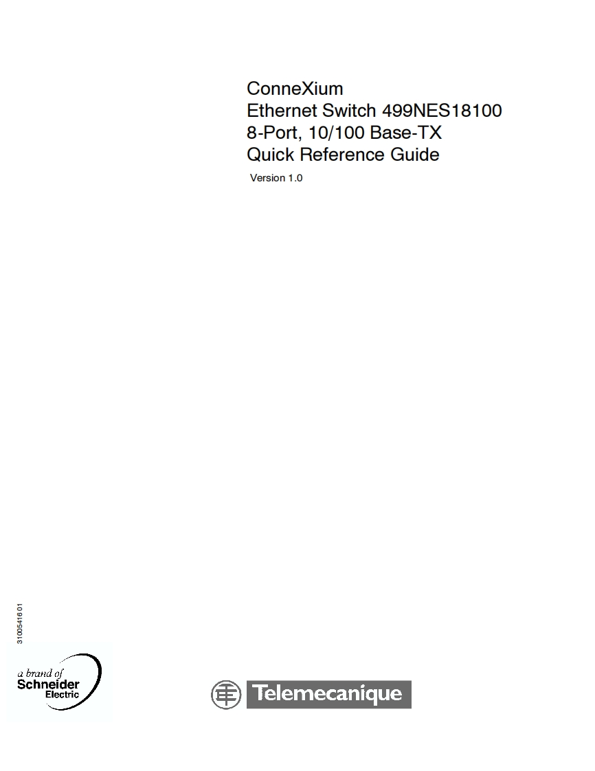 PLCConnexiumNetworkingNES18100Switch参考说明书手册Guide调试说明书手册