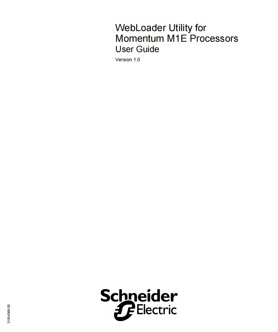 PLCMomentumPLCM1EWebLoaderUtilityGuide调试说明书手册v1.0