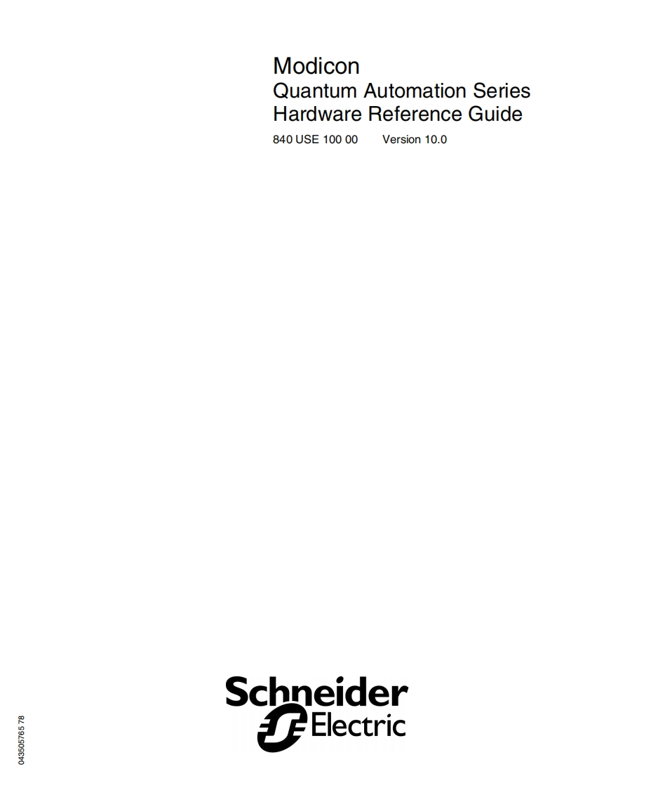 PLCQuantumPLCHardware参考说明书手册Guide调试说明书手册v10.0