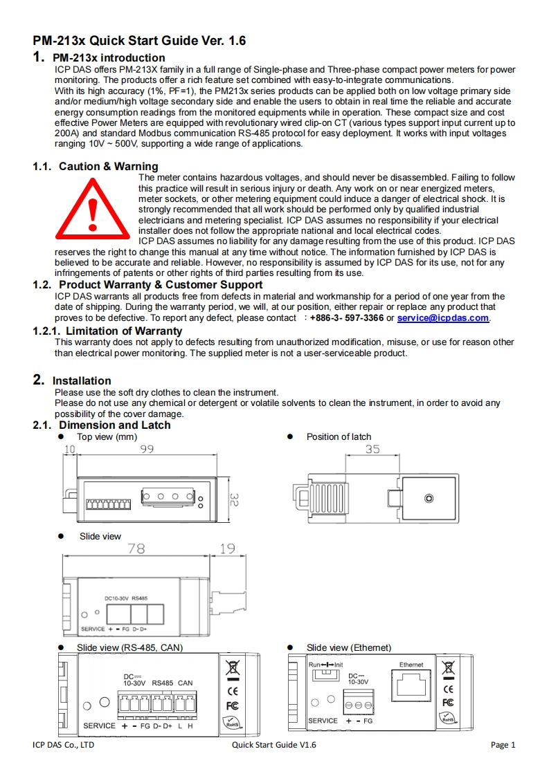 PM-213x用户操作说明书手册_Guide_V1.6_En