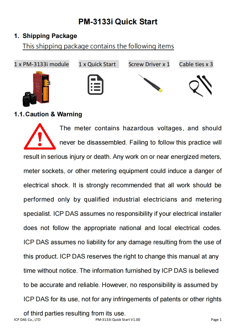 PM-3133i用户操作说明书手册_V1.00_En