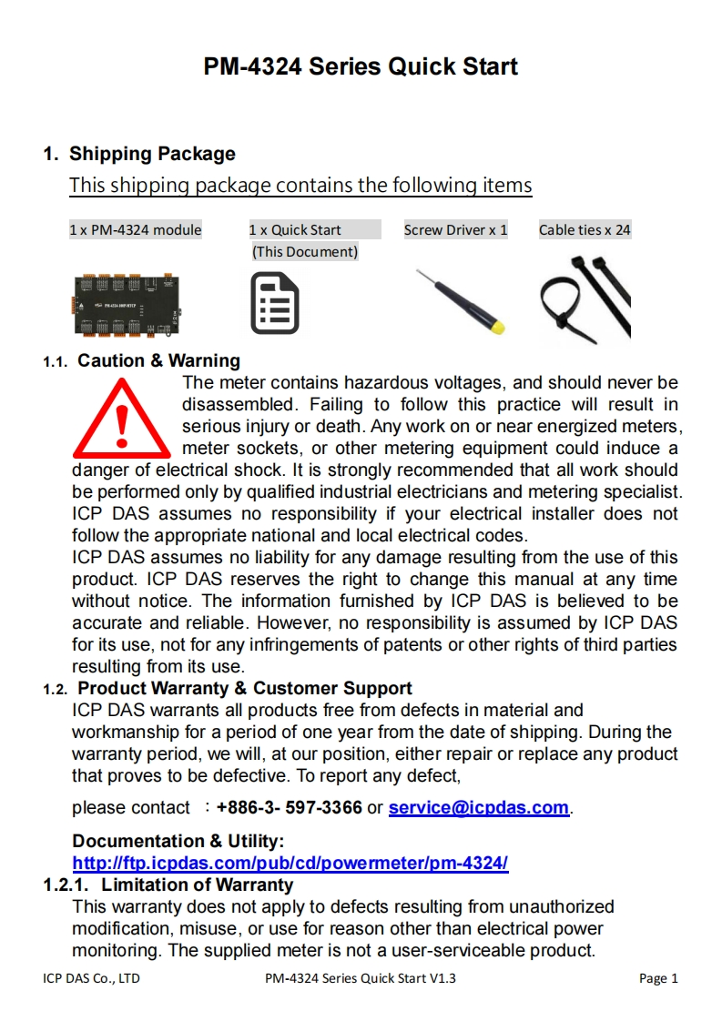 PM-4324用户操作说明书手册_V1.3_En_2