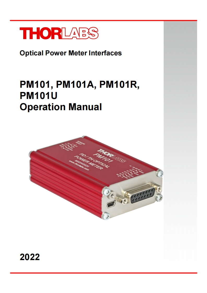 PM101-标准安装操作说明书手册(English)