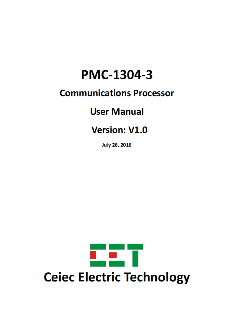 PMC-1304-3安装说明书手册(20160831)