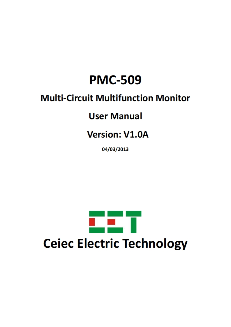 PMC-509安装说明书手册V1.0A(20130403)