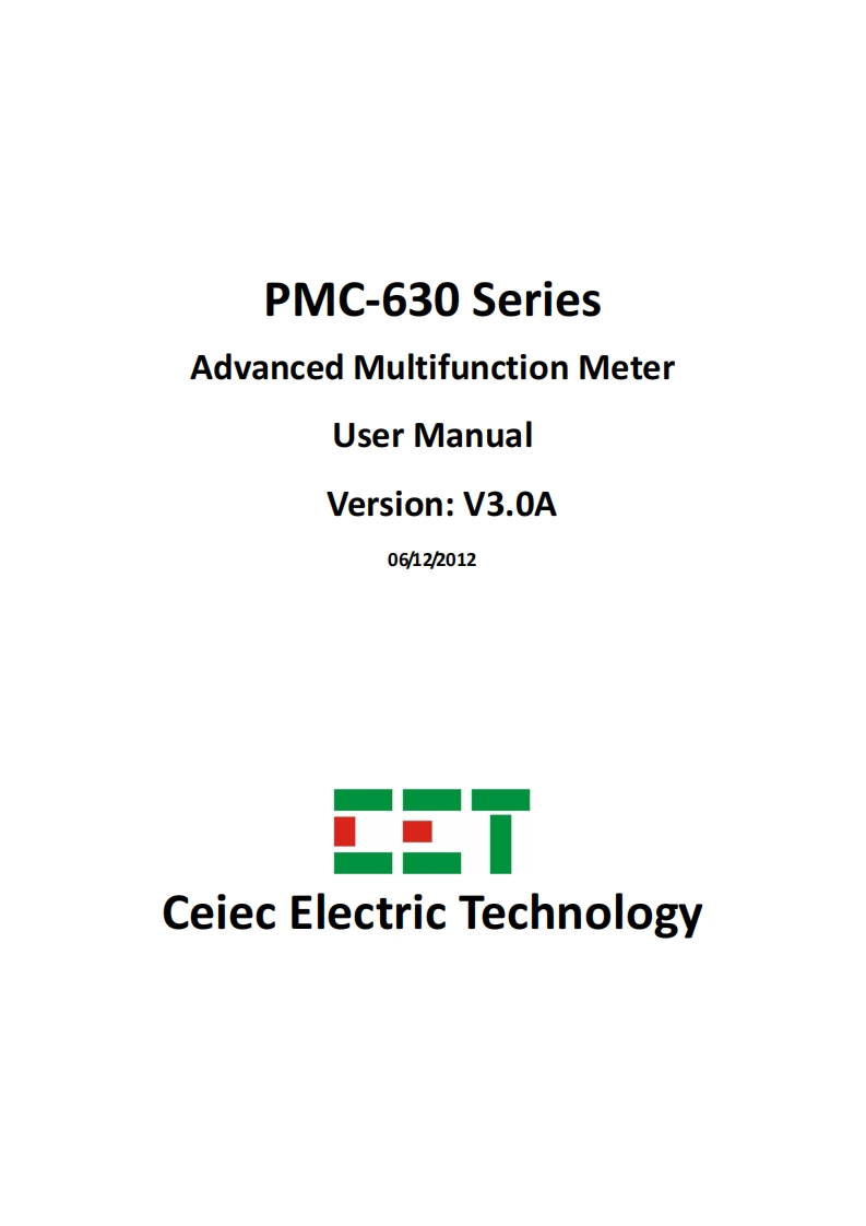 PMC-630Series安装说明书手册V3.0A(20120612)