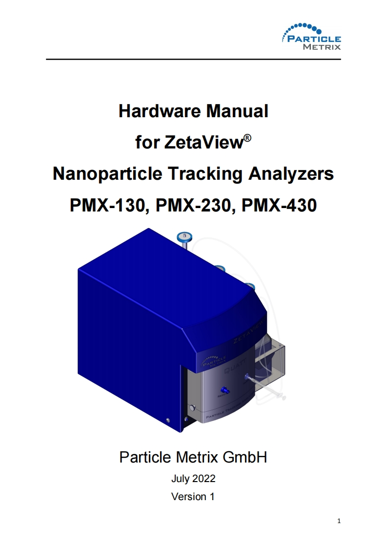 PMX-13-PMX-230-PMX-430标准操作说明书手册