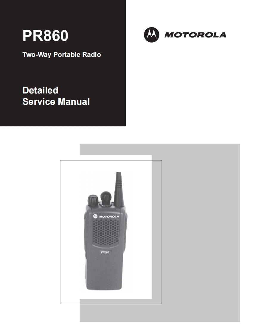 PR860_Detailed_Service_Manual维修维护手册_6881098C43-P