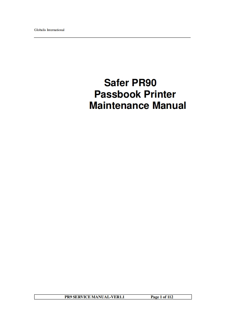 PR9-SERVICE-MANUAL-VER1.1维修维护手册