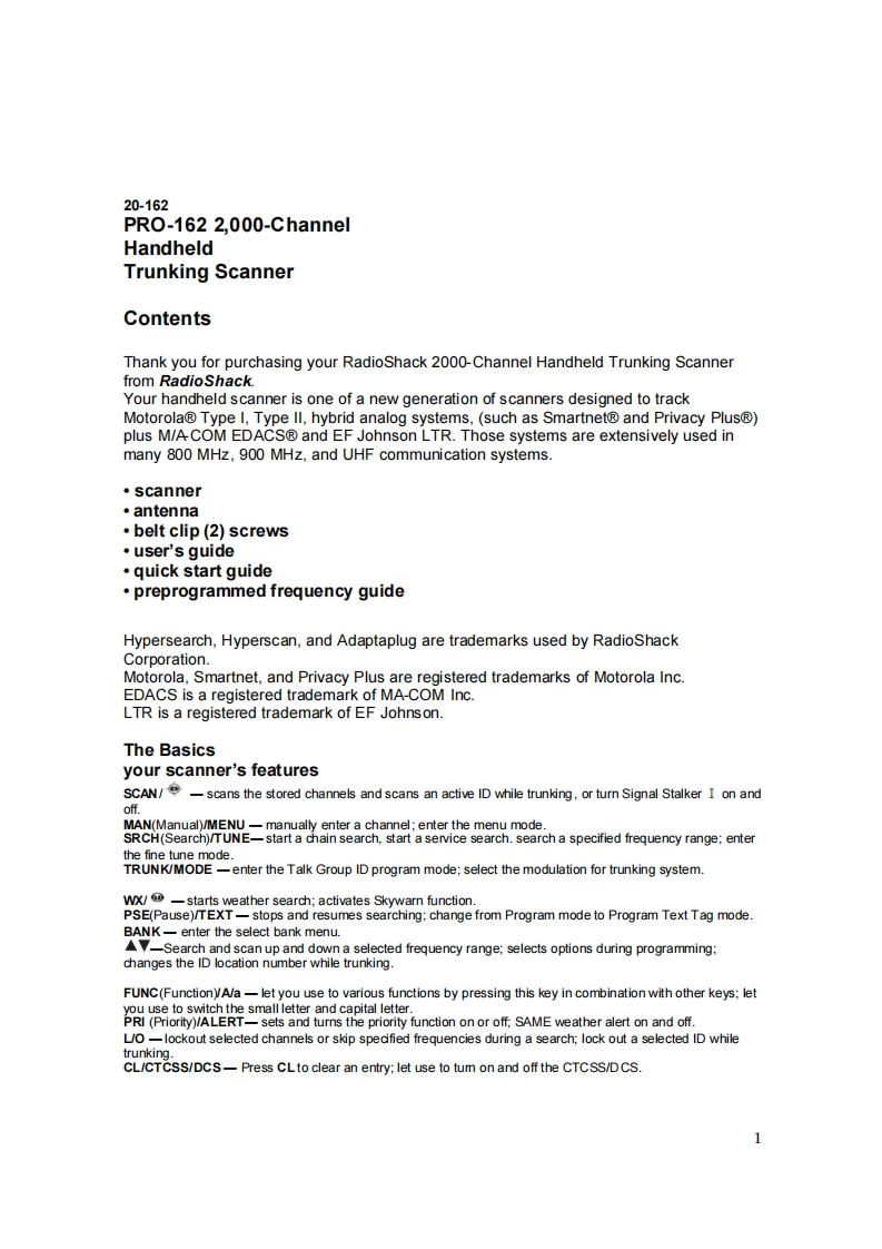 PRO-162-(Owners-Manual操作说明书手册)