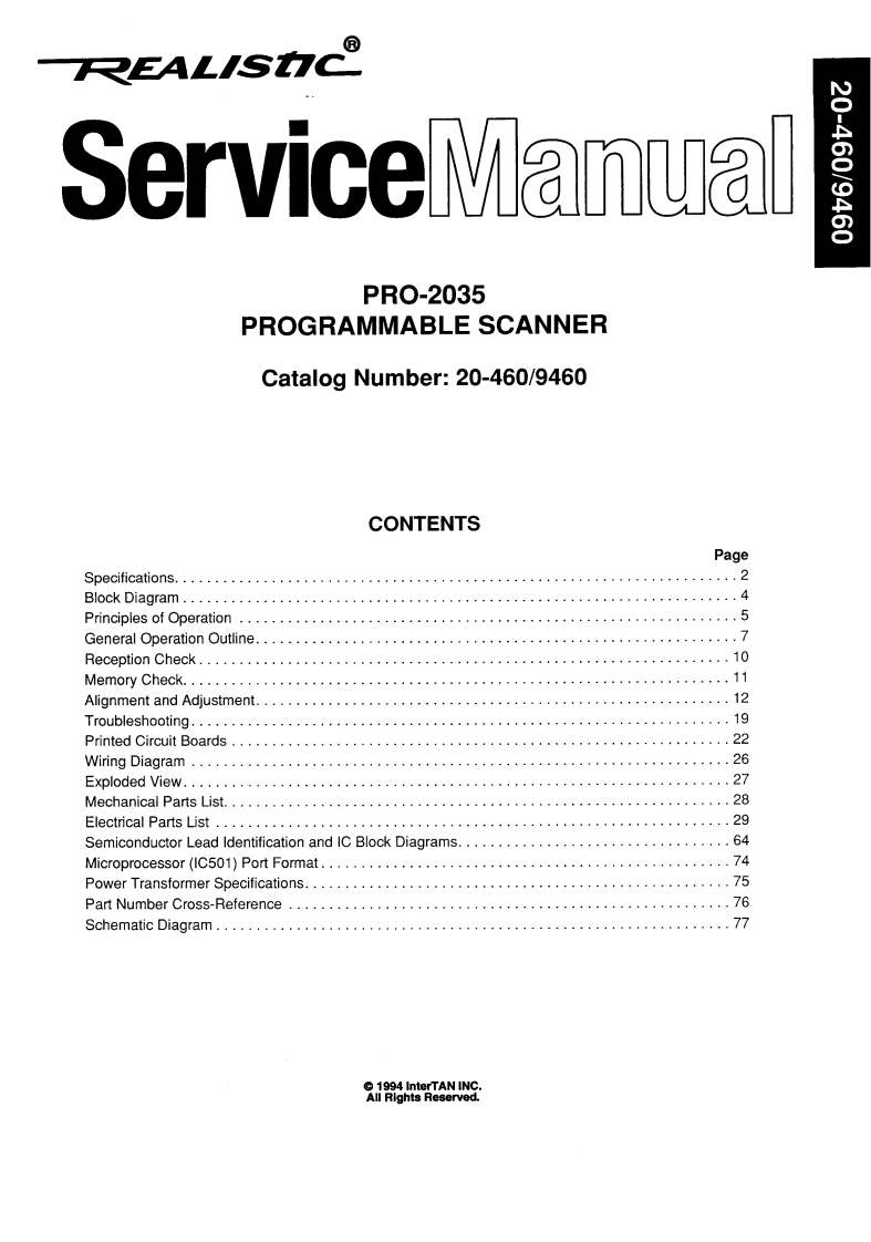 PRO-2035-(Service-Manual维修手册含电器原理图)