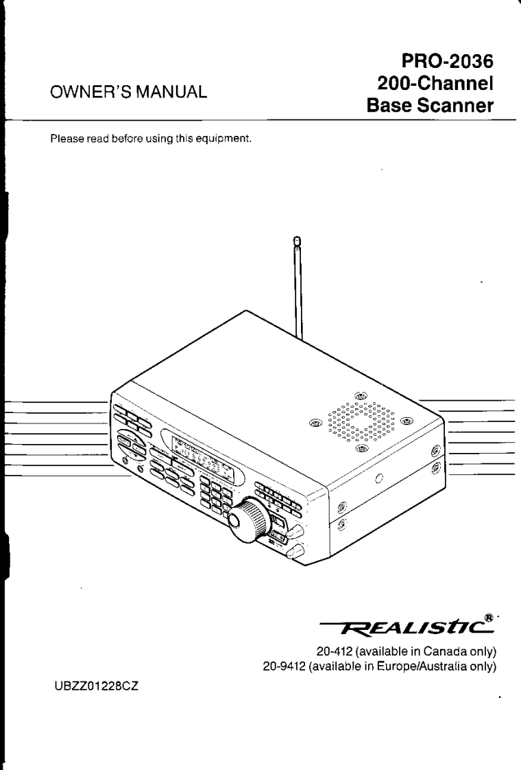 PRO-2036-(Owners-Manual操作说明书手册)