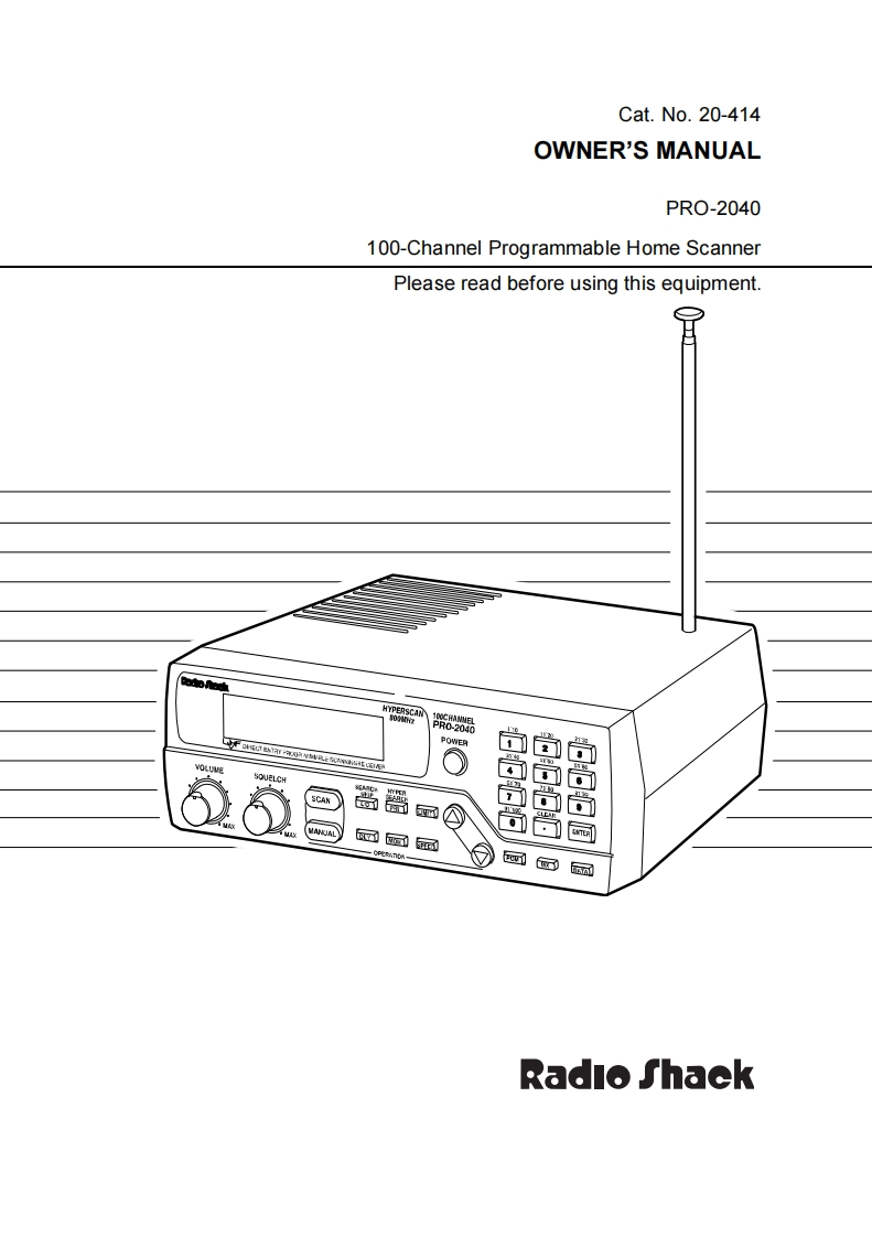 PRO-2040-(Owners-Manual操作说明书手册)