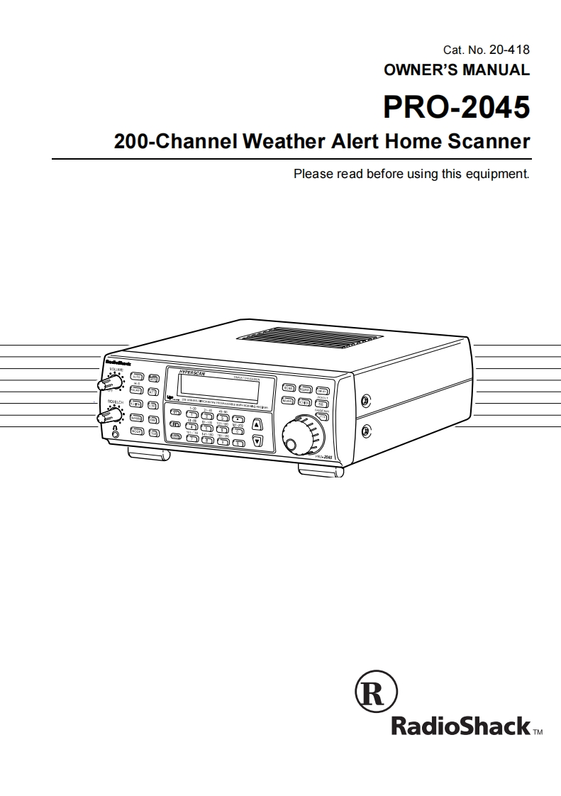PRO-2045-(Owners-Manual操作说明书手册)
