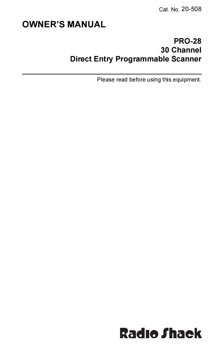 PRO-28-(Owners-Manual操作说明书手册)