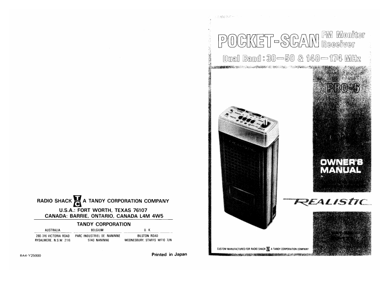 PRO-6-(Owners-Manual操作说明书手册)
