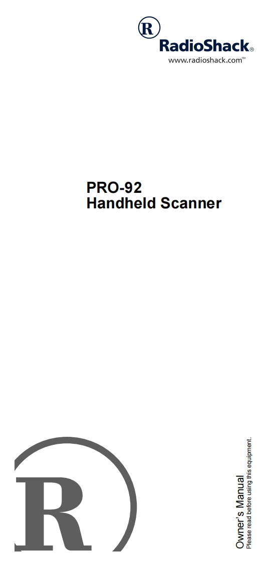 PRO-92-(Owners-Manual操作说明书手册)