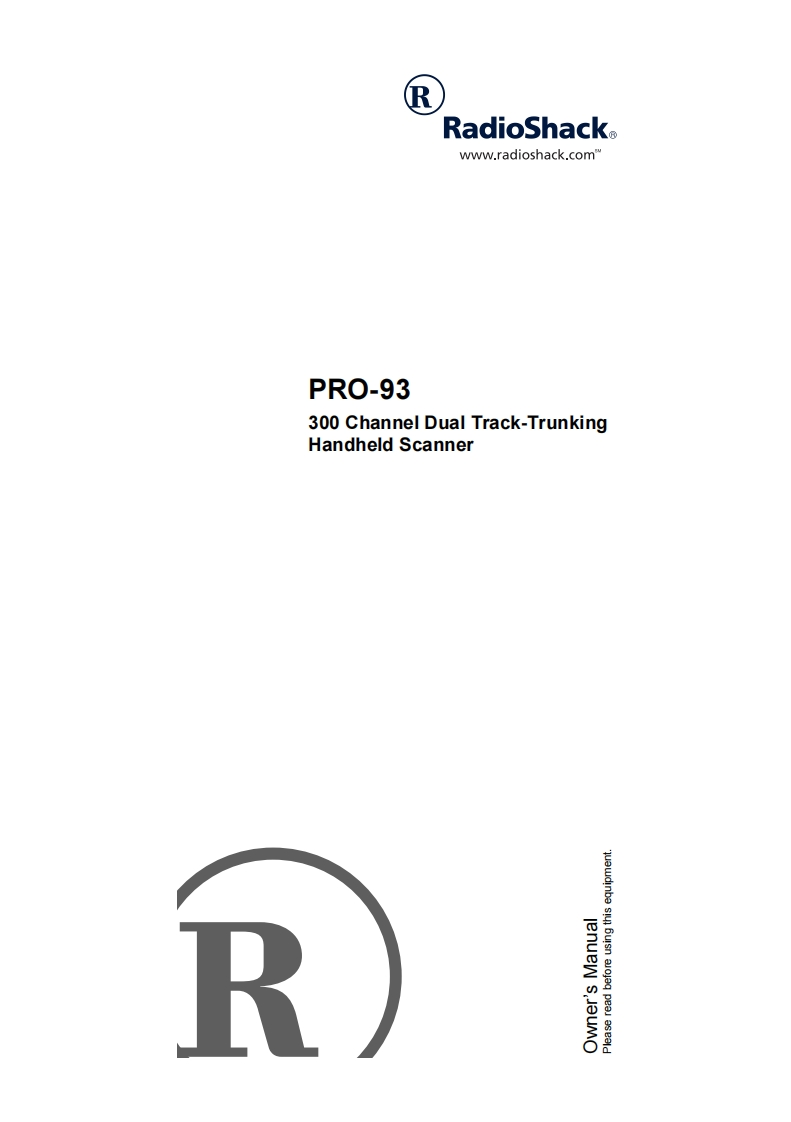 PRO-93-(Owners-Manual操作说明书手册)