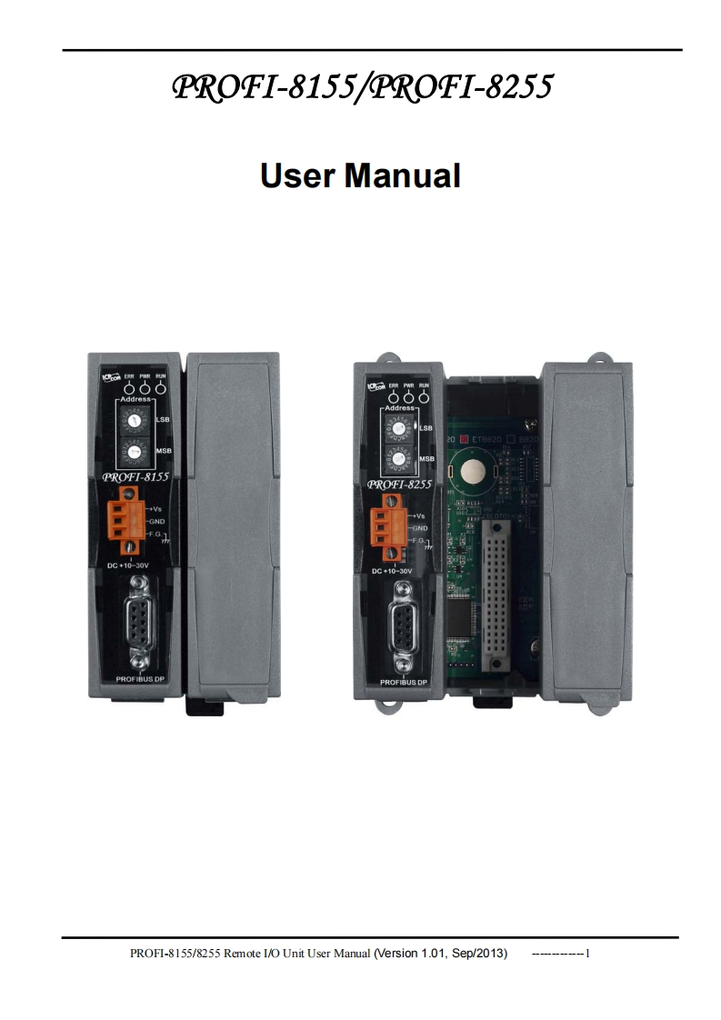PROFI-8155使用说明书手册_v101(英语)