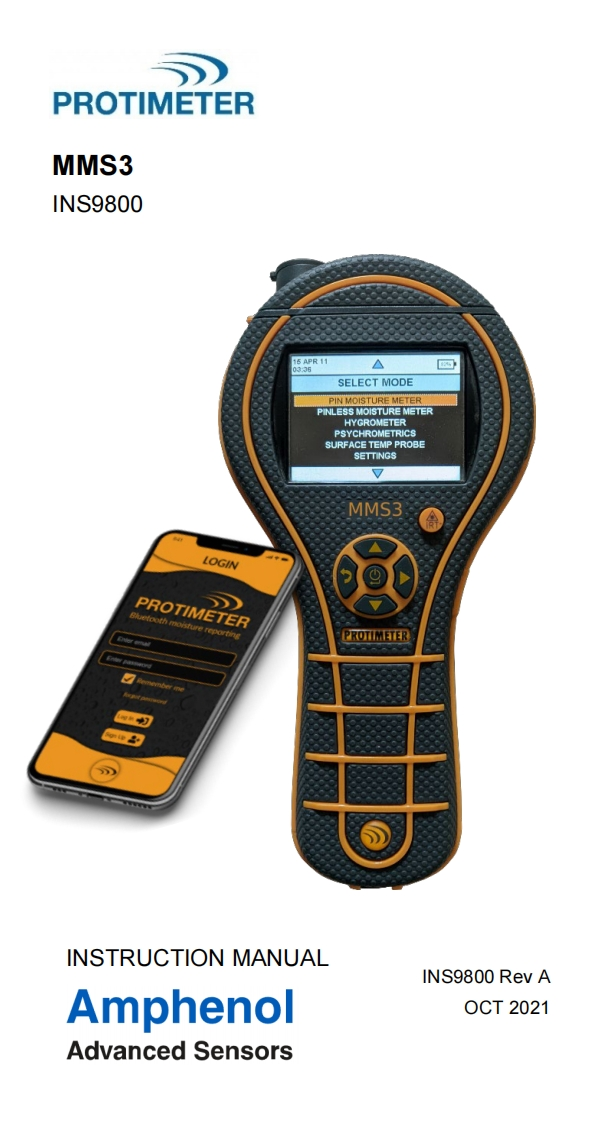 PROTIMETERMMS3操作说明书手册