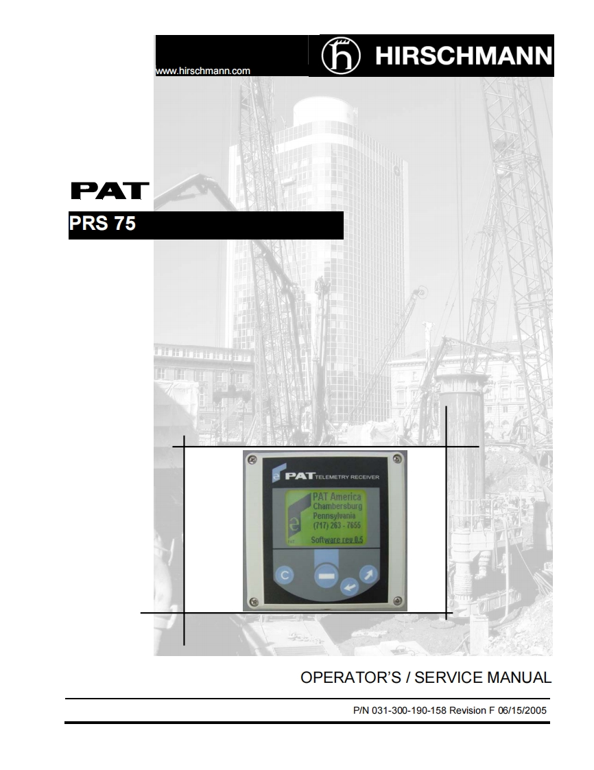 PRS75_EZ_Operator___Service_Manual维护手册