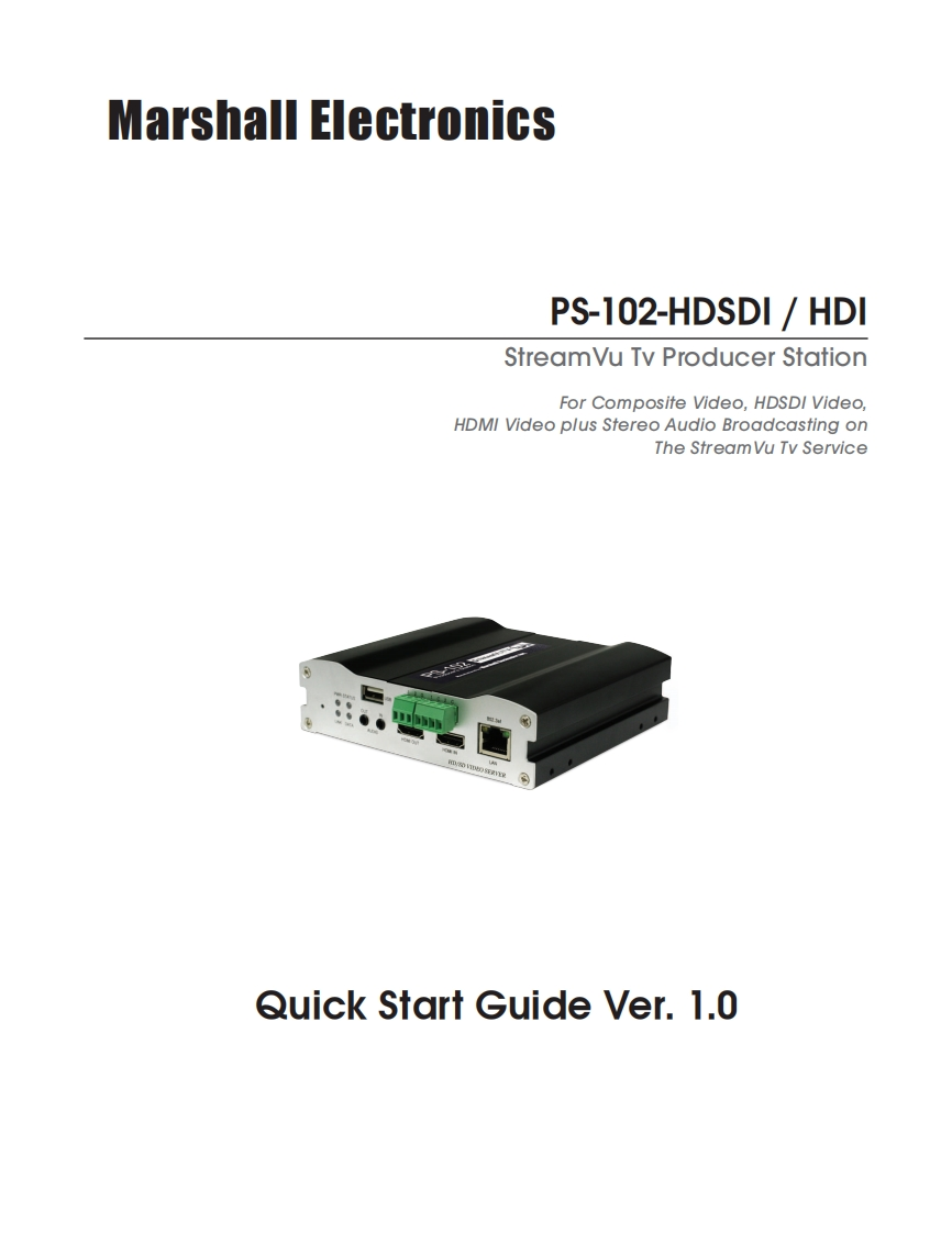 PS-102-HDSDI-Producers-Station-使用说明书手册