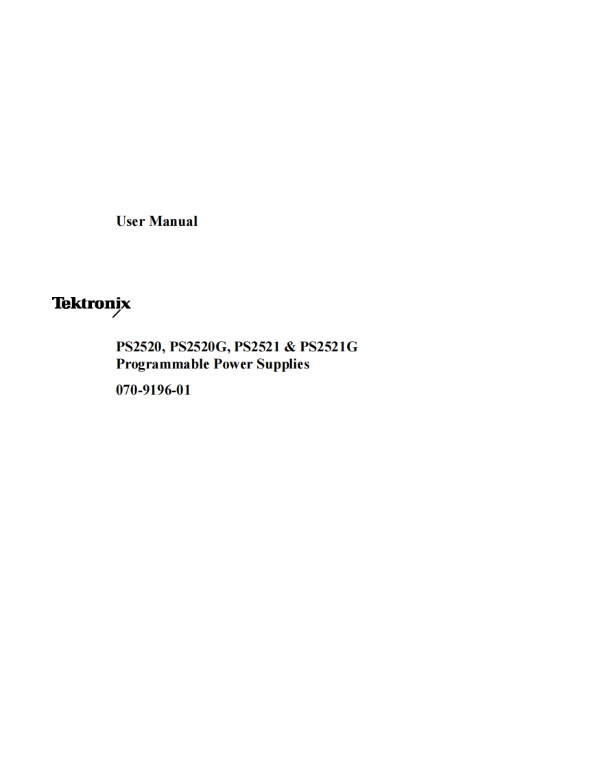 PS2520Series_UM操作说明书手册(E)