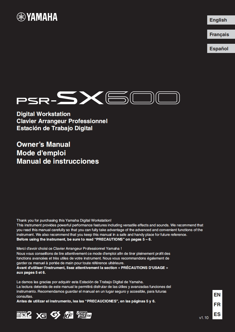 PSR-SX600_使用说明书手册_En_D0_web
