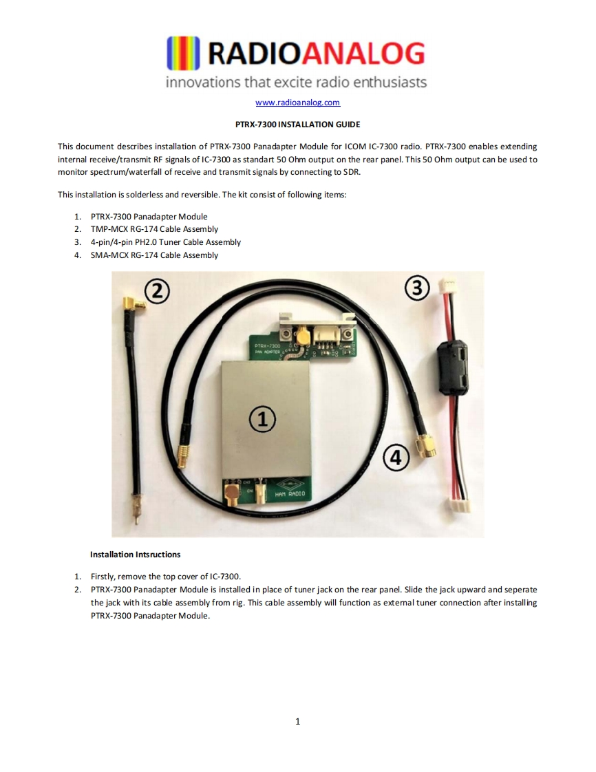 PTRX-7300_Spectrum-Adapter_Installation-Guide