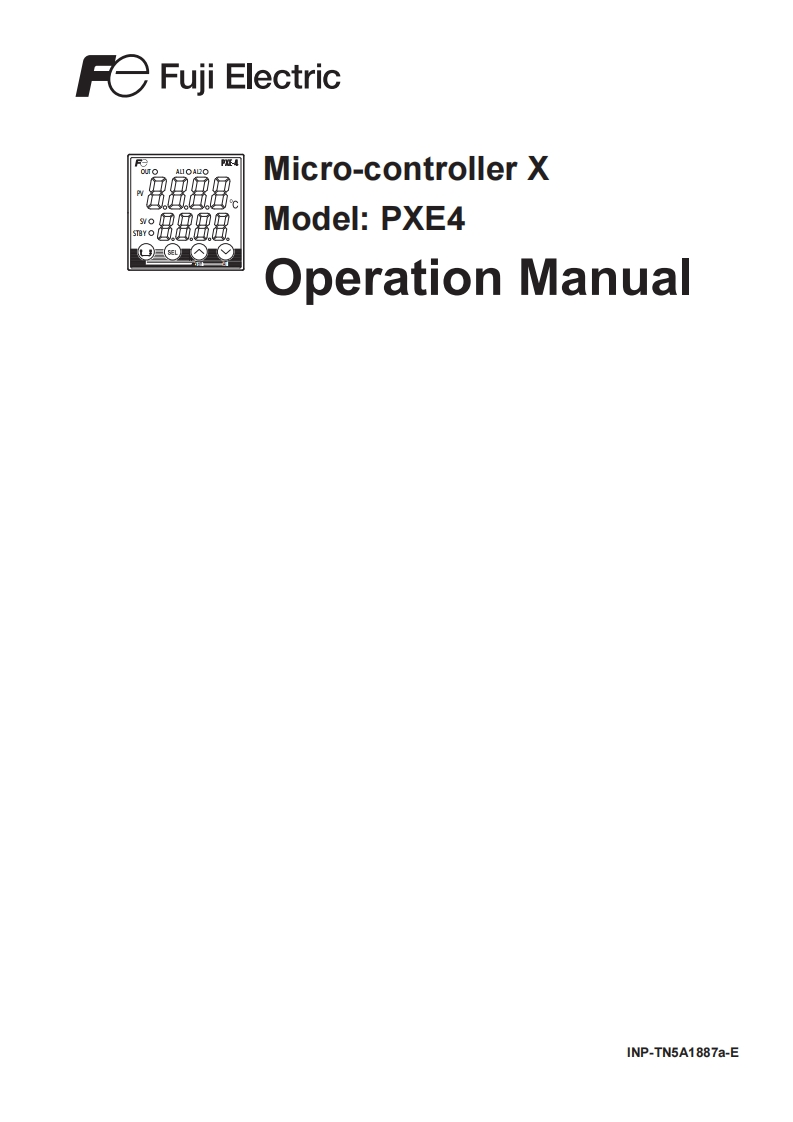 PXE4-Micro-Controller-X-Operation-Manual操作说明书手册