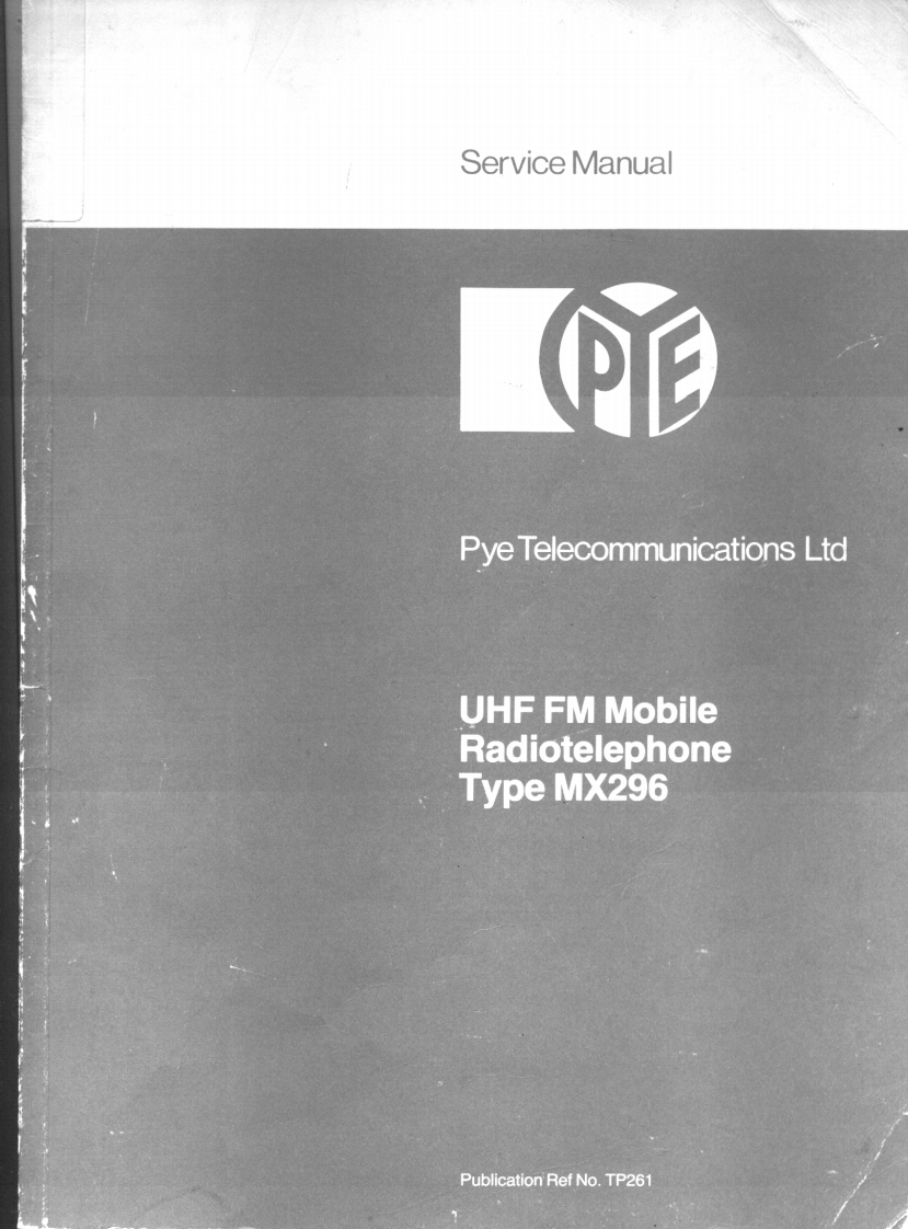 PYE_MX-296_(Service_Manual维修手册含电器原理图)