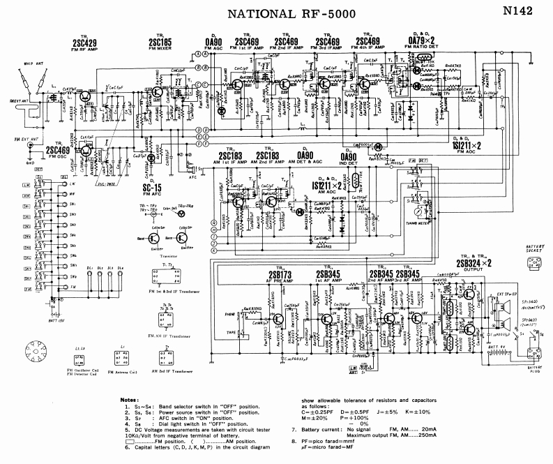 Panasonic_RF-5000_参考电器原理图