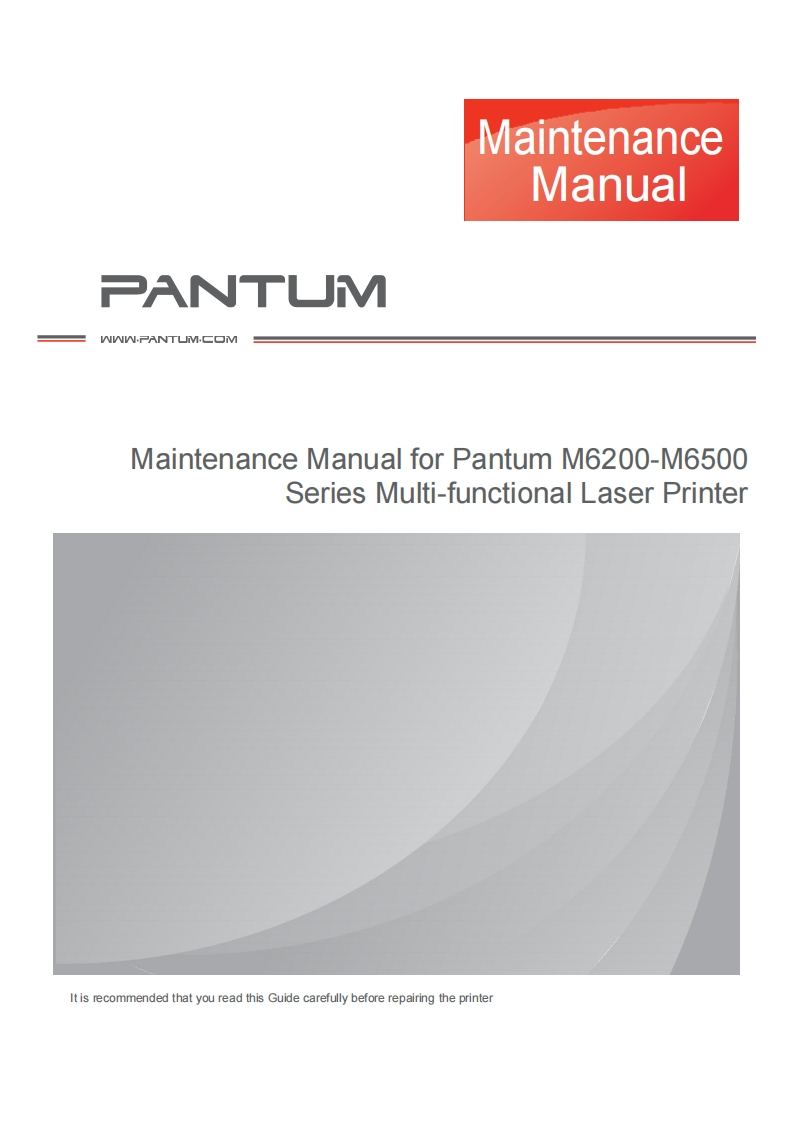 Pantum-M6200-M6500-Series-Service-Manual维修维护手册