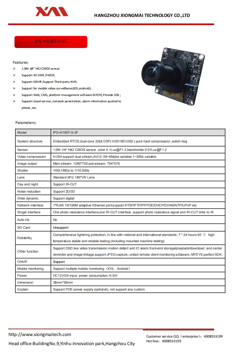 Parameters-for-IPG-H100T-S-2F